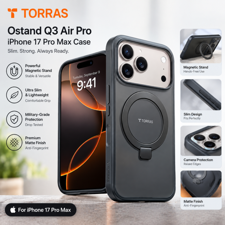 TORRAS Ostand Q3 Air Pro iPhone 17 Pro Max Case Review